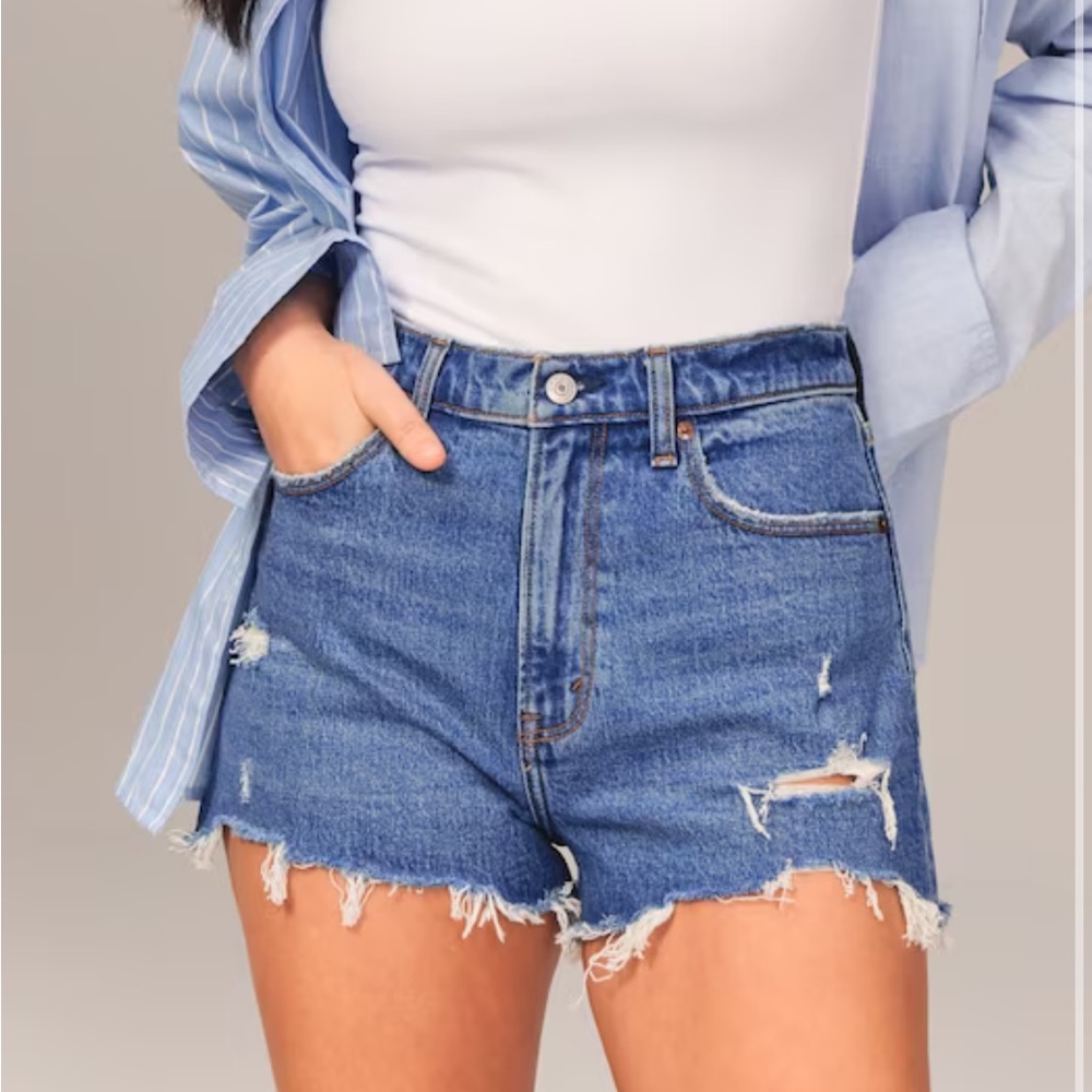 Abercrombie & Fitch Blue Jean Shorts